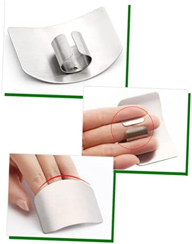Stainless Steel Cutting Finger Protectors - 5 Piece Set