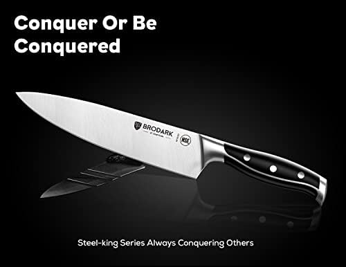 Professional Chef Knife Set German Stainless Steel Full Tang with Sharpener
