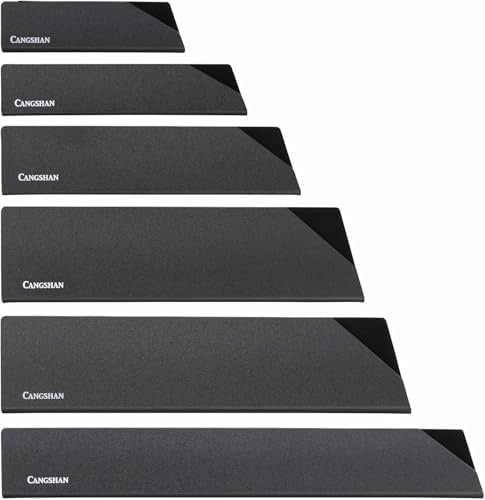 Secure Sharp 6-Piece Knife Edge Guard Set Black