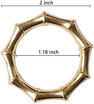 Bamboo Napkin Rings Set 12