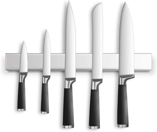 Professional 16 Magnetic Knife Strip Stainless Steel Durable Kitchen Organizer