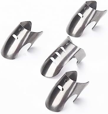 Cabilock 4-Piece Stainless Steel Finger Protectors Kitchen Safety Guard