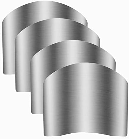 Stainless Steel Finger Guards Safety knives Durable Kitchen Protectors 4-Piece Set