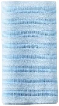 Striped Pink and Blue Kitchen Towels Set with Black Textured Pattern