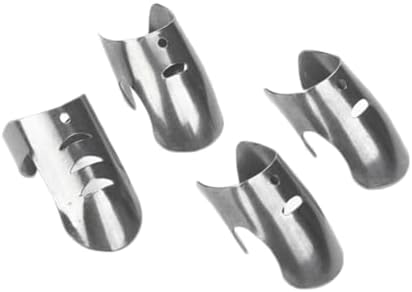 Alipis 4-Piece Stainless Steel Finger Protectors for Safe Kitchen Use