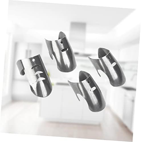 Cabilock 4-Piece Stainless Steel Finger Protectors Kitchen Safety Guard