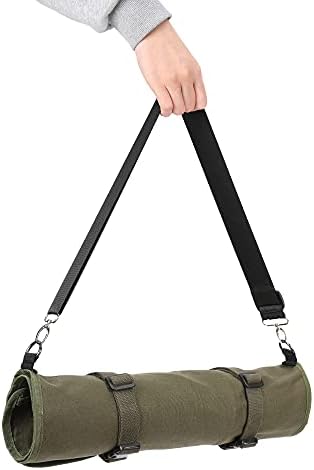 Heavy Duty 16 Oz Waxed Canvas Knife Roll Case