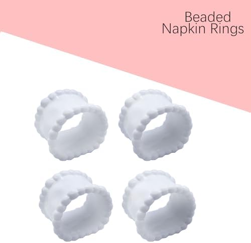 Valentines Beaded Napkin Rings Set