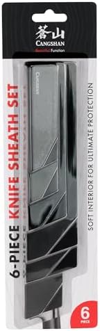 Secure Sharp 6-Piece Knife Edge Guard Set Black