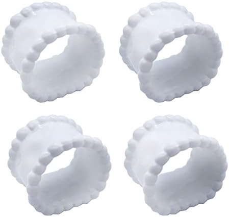 Valentines Beaded Napkin Rings Set