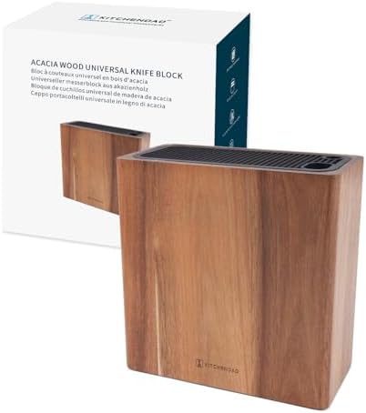 Kitchendao XL Acacia Wood Knife Block Holder