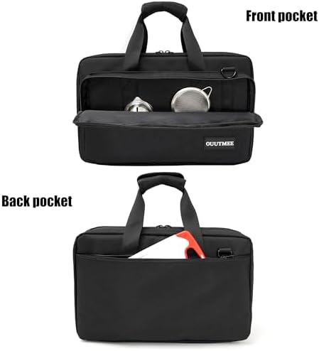 OUUTMEEChef Knife Bag for Professionals 25 Total Pockets Kitchen Utensils Organizer