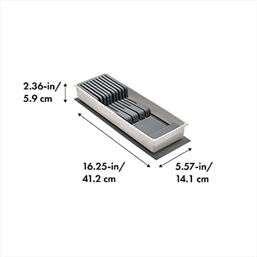OXO Good Grips Kitchen Drawer Knife Organizer White