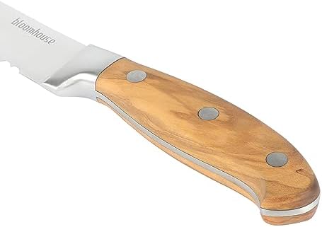 Bloomhouse Italian Olive Wooden Knife Block Set