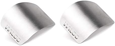 WALOO Stainless Steel Finger Guard 2 Pack Silver 1