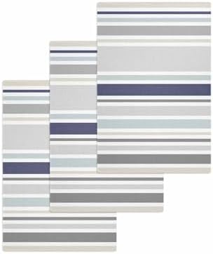Stripes Waffle Kitchen Hand Towels Set - Quick Dry Soft and Versatile