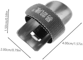 Stainless Steel Finger Protectors 5-Piece Set for Cutting and Slicing