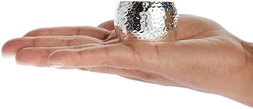 12-Piece Silver Napkin Rings for Weddings Parties