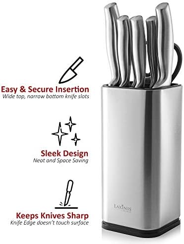 Laxnis World Universal Stainless Steel Knife Block