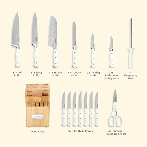 Premium Cuisinart 15-Piece Kitchen Knife Set