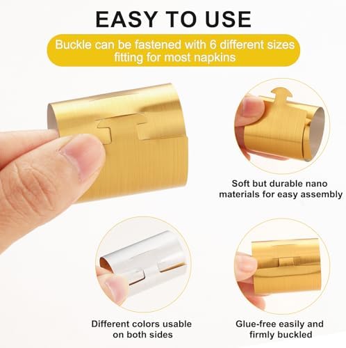 ChilStikUni Reusable Napkin Bands Set of 50