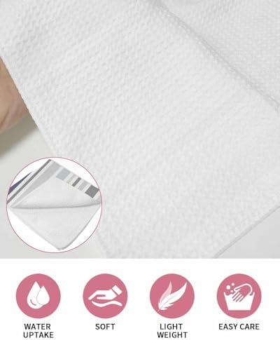 Stripes Waffle Kitchen Hand Towels Set - Quick Dry Soft and Versatile