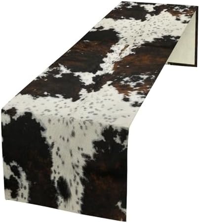 Cotton Cow Print Table Runner