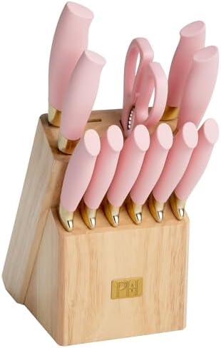 Paris Hilton 12-Piece Knife Set Precision Sharpness and Style