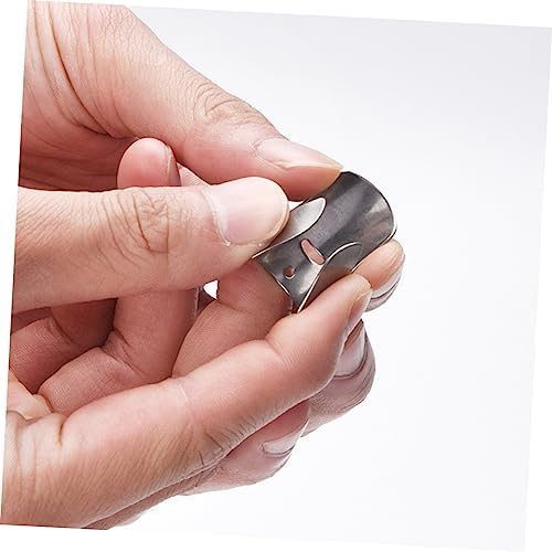 Alipis 4-Piece Stainless Steel Finger Protectors for Safe Kitchen Use