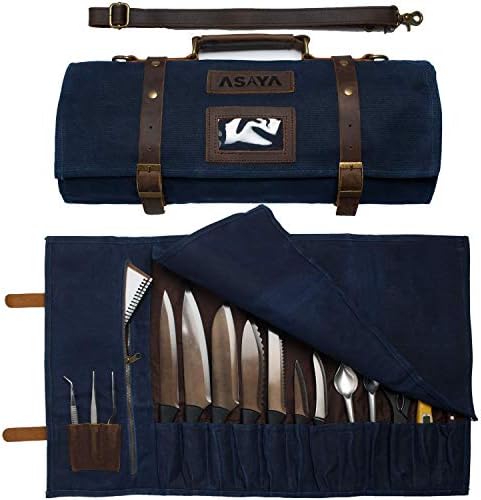 Asaya Waxed Canvas Knife Roll