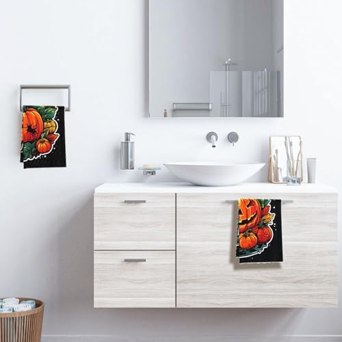 Oeught Fall Kitchen Towel Set - 4Pcs Acorn Pumpkin Print