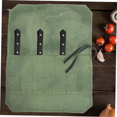 Wet Waxed Canvas Knife Storage Bag Patented Convenient Travel Companion