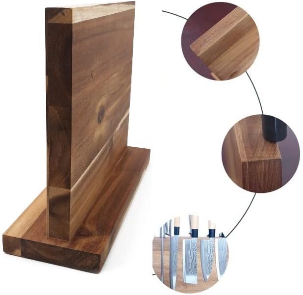 Resafy Magnetic Knife Block Acacia Wood