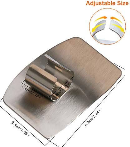 2-Piece Stainless Steel Finger Guards for Safety in the Kitchen