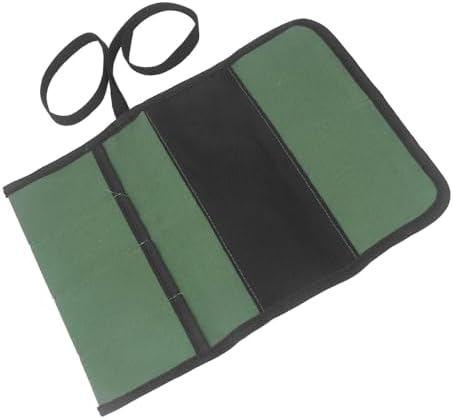 Double Layer Knife Roll Bag with 4 Pockets
