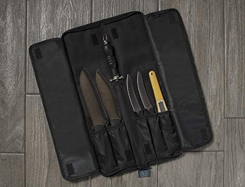 Asaya Chef Knife Roll Bag 12-Pocket Durable Kitchen Tool for Travelers