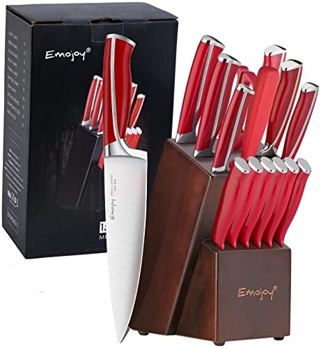 15-Piece Kitchen Knife Set with Premium stainless steel and Sharp Knives
