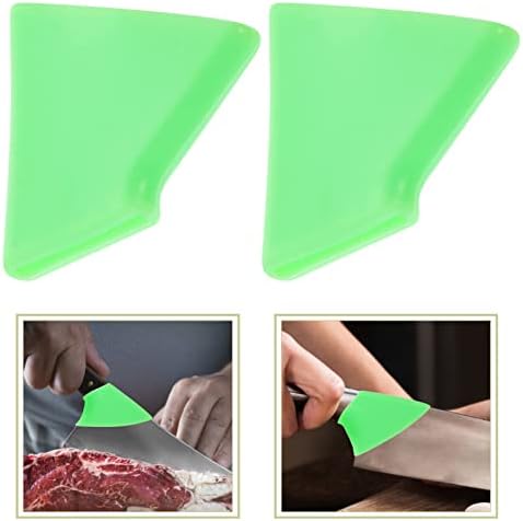 Callaron 2-Piece Kitchen Cut Protect Finger Guards Silicone Knives Universal Blade Covers