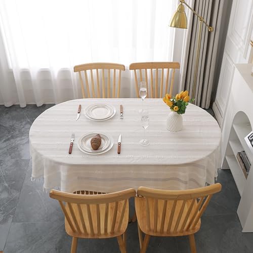 Gernaice Rustic Stripe Tablecloth - Elegant Design for Dining