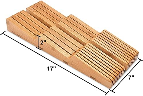 Bamboo Knives Organizer DRAWER Block 16 Knives