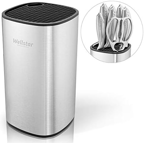 Universal Square Knive Holder Stainless Steel Doorstop Detachable Large Capacity