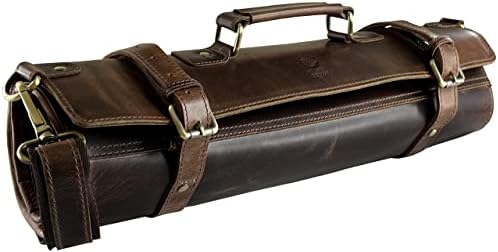 Rustic Town Chef Knives Roll All Purpose Full Grain Leather