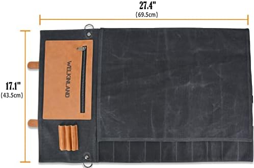 14-Pocket Knife Roll Case