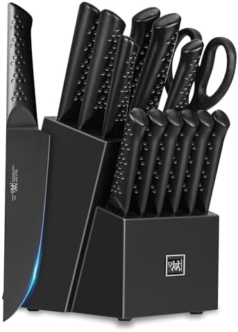 HUNTERDUAL 15-Piece Knife Set Durable Sharp Kitchen Tools