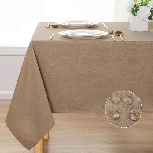 Easy to Care Durable Rectangle Tablecloth for Kitchen Dining