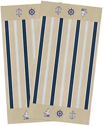 ZOE GARDEN Quick-Dry Durable Kitchen Towels navy blue 2-pack