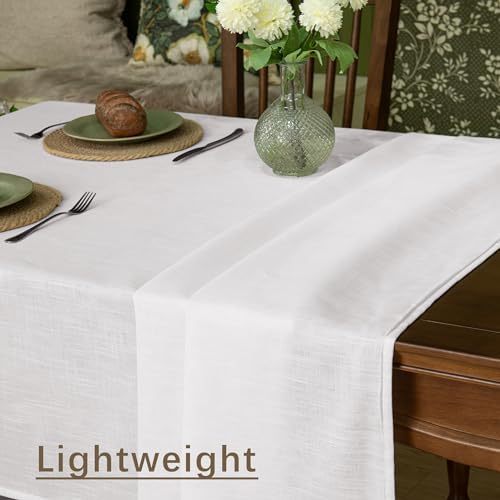 Linen Textured Rectangle Tablecloth 60x120 Inch