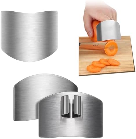 3-Piece Steel Finger Protectors for Safe Cooking