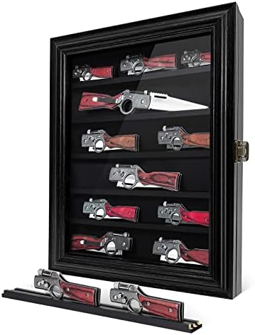 Ultimate Knife Display Case with HD Glass Shelves