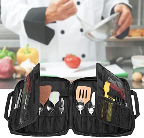 Samdew Chef Knife Bag with 20 Slots and Lockhole 1